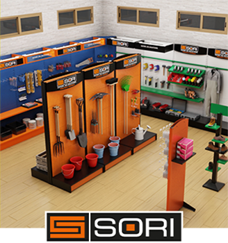 SORI-Solutions de rangement industriel-Fabricant de présentoir métallique