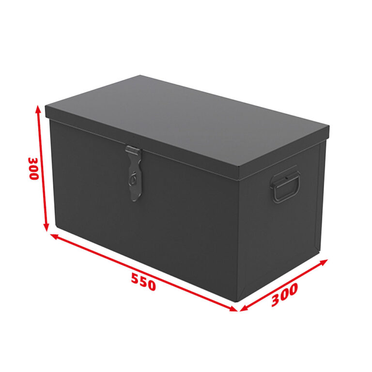 Cassetta Degli Attrezzi In Plastica 500x350x300 Mm – 30 Litri Impermeabile E Antipolvere Con Chiusura A Cilindro