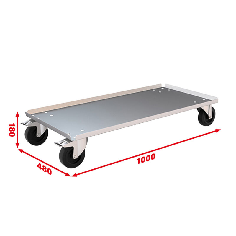 Plateau à roulettes 1000 x 480 x 180-PRCR1048-SORI (1-2)