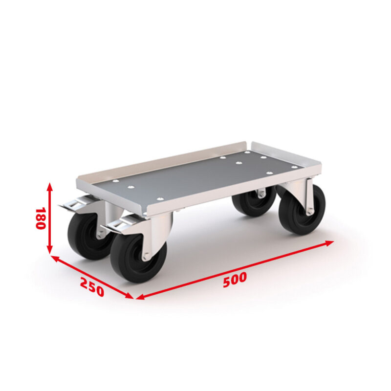 Plateau à roulettes 500 x 250 x 180-PRCR500-SORI (1-2)