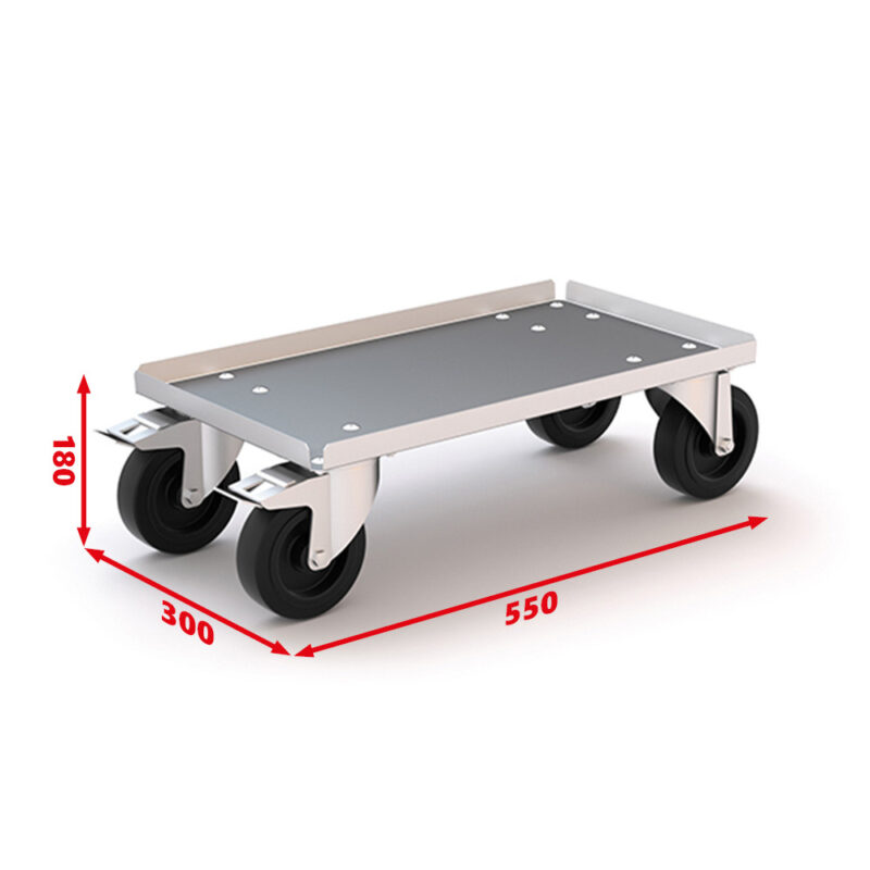 Plateau à roulettes 550 x 300 x 180-PRCR550-SORI (1-2)