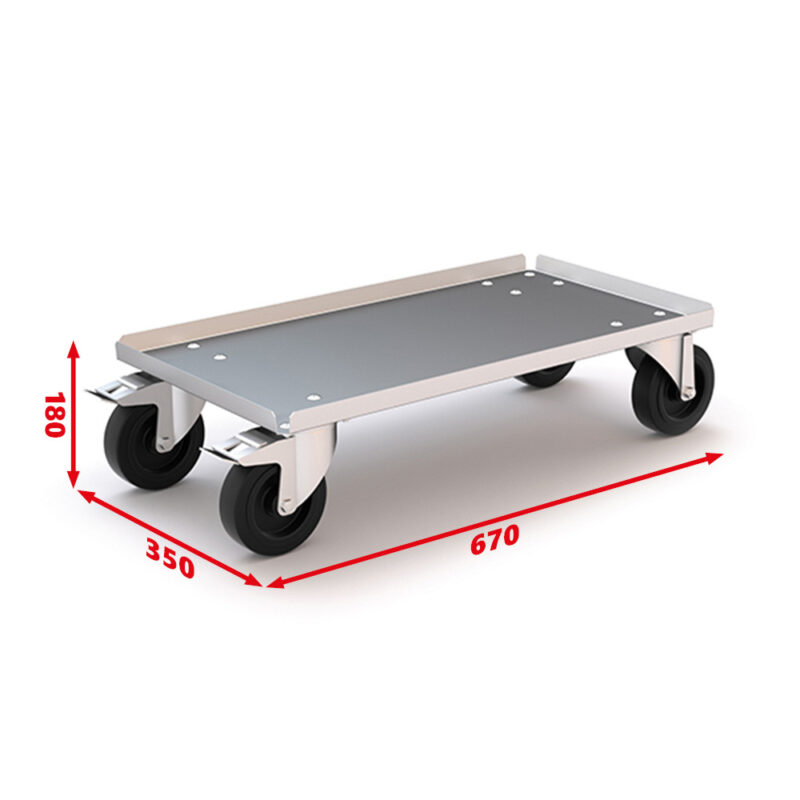 Plateau à roulettes 670 x 350 x 180-PRCR670-SORI (1-2)