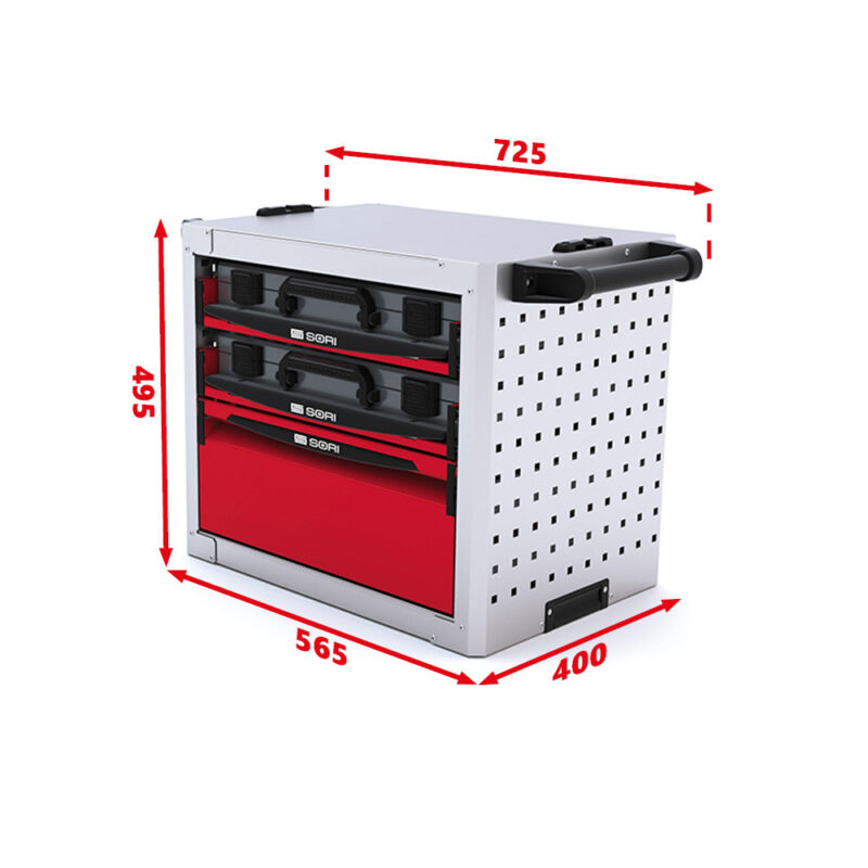 ISIBLOC 54 2 coffrets 1 tiroir 565-725 x 400 x 495-IB54-2C1T-SORI (2)