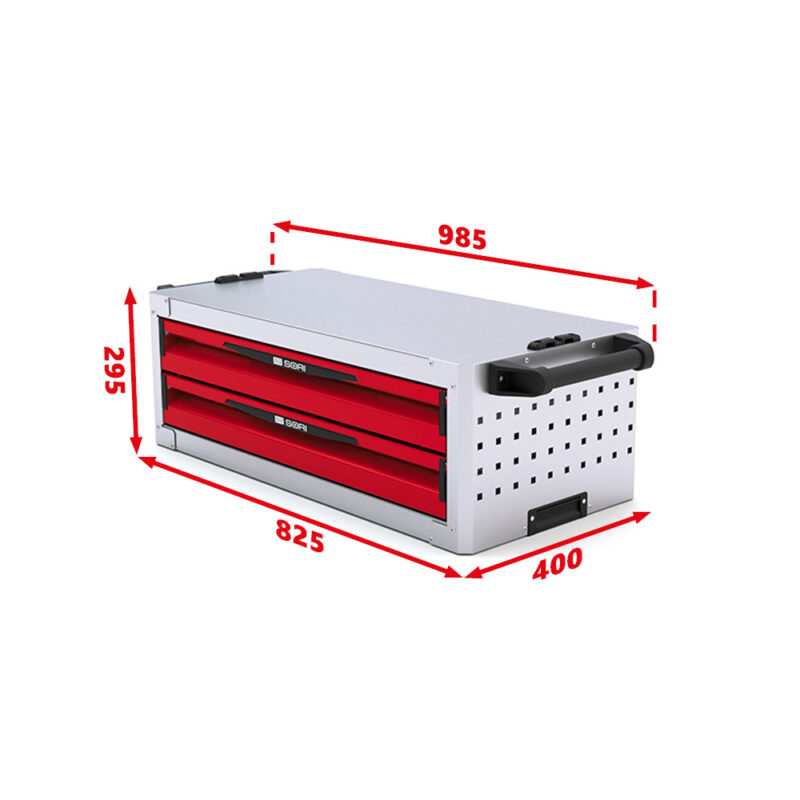 ISIBLOC 72 2 tiroirs 825-985 x 400 x 295-IB72-2T-SORI (2)